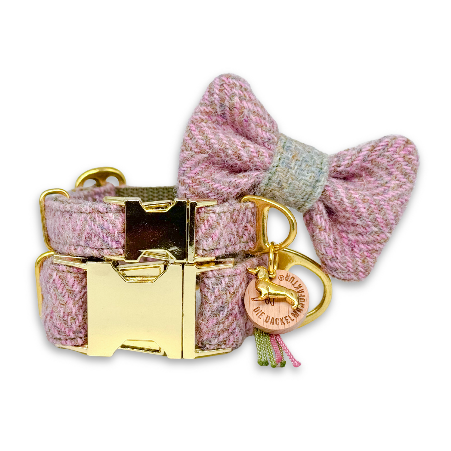 ELODIE in Soft Lavande - Harris Tweed® Halsband-Set mit Fliege