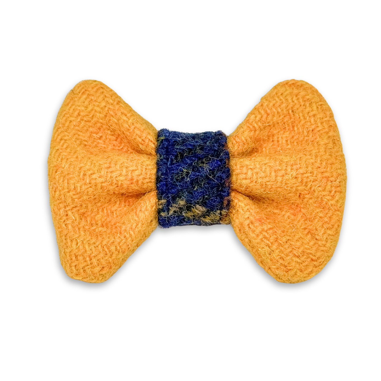 RUBY in my perfect Sunday Gelb - Harris Tweed® Fliege mit Klettband