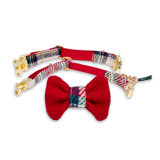 KARLSSON in Oh Santa - Harris Tweed® Halsband-Set mit Fliege