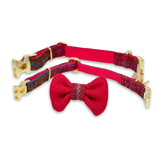 HUGO in Rednose Rudolph - Harris Tweed® Halsband-Set mit Fliege
