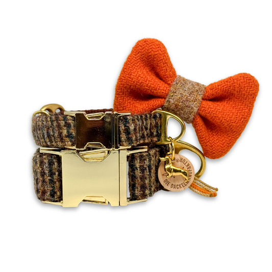 DR. WATSON in Baker Street - Harris Tweed® Halsband-Set mit Fliege