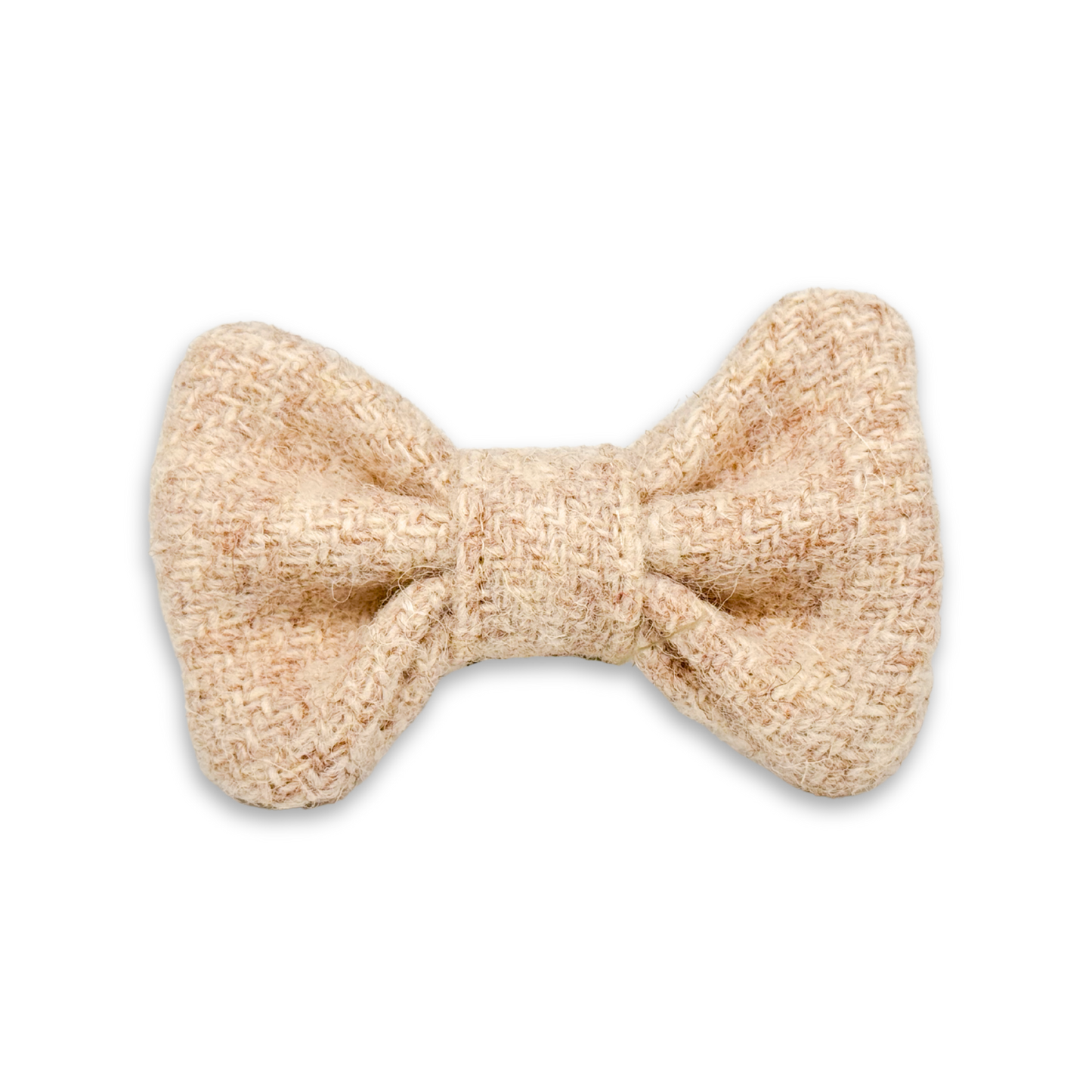 MIMI in Hygge - Harris Tweed® Hundefliege Creme und Lindgrün