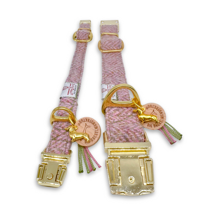 ELODIE in Soft Lavande - Harris Tweed® Hundeleine ca. 1,30m