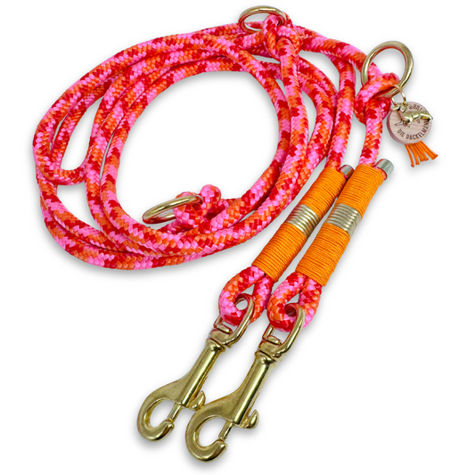 MAISI in Poppy Loop - 8 mm Hundeleine, 2,20 m, 3-fach verstellbar, Crossbody