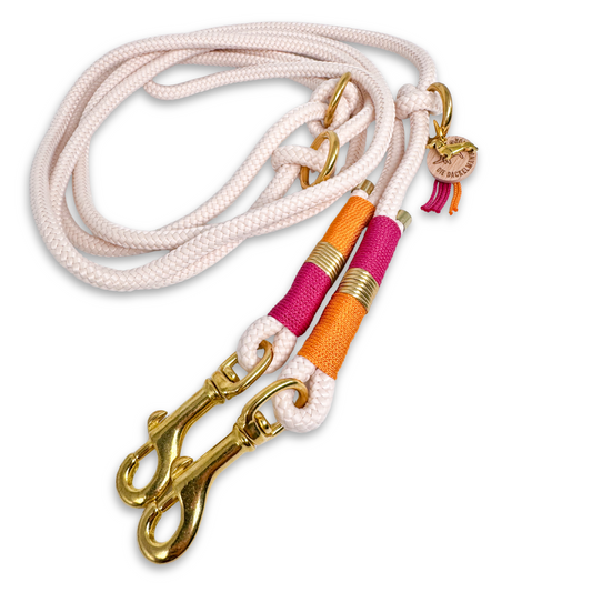 NIKA in Sunset Skies - 8 mm Hundeleine, 2,20 m, 3-fach verstellbar, Crossbody