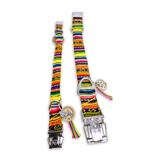 PÜPPI in Yellow Happy Hour - Verstellbares Hundehalsband LIMITED EDITION
