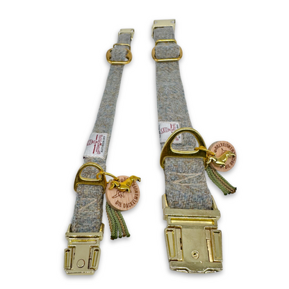 ALBERT in Greenwich Sage - Harris Tweed® Halsband-Set mit Fliege