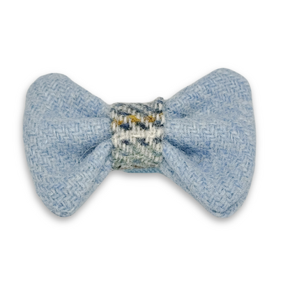 TILDA in Morning Sky - Harris Tweed® Halsband-Set mit Fliege