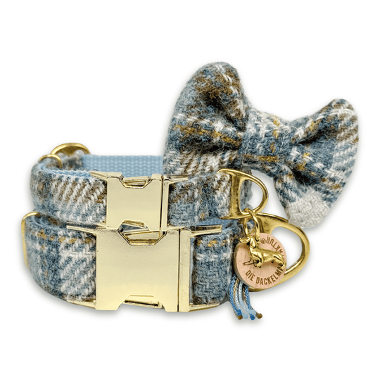 HINNERK in Küstenlicht - Harris Tweed® Halsband-Set mit Fliege