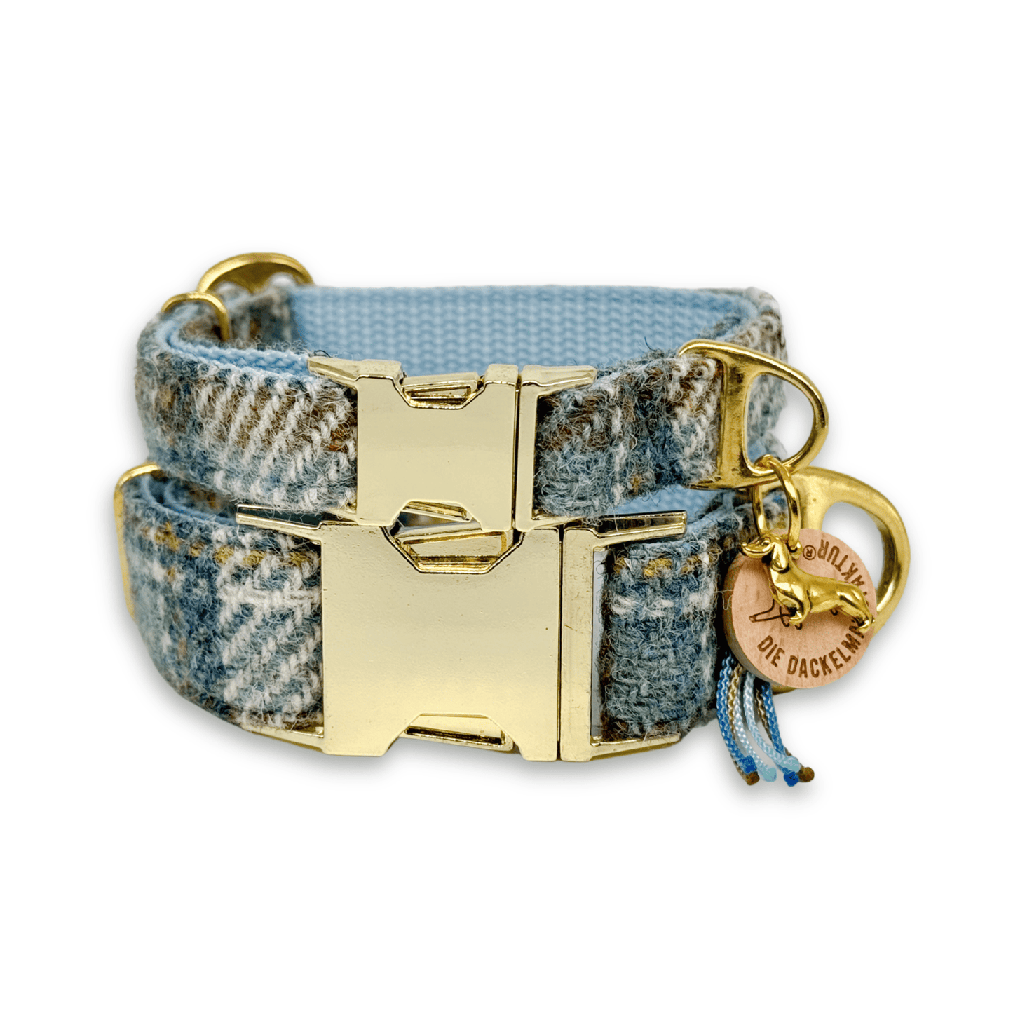 HINNERK in Küstenlicht - Harris Tweed® Halsband-Set mit Fliege