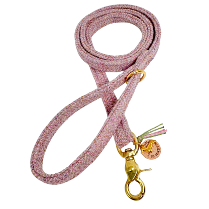 ELODIE in Soft Lavande - Harris Tweed® Hundeleine ca. 1,30m