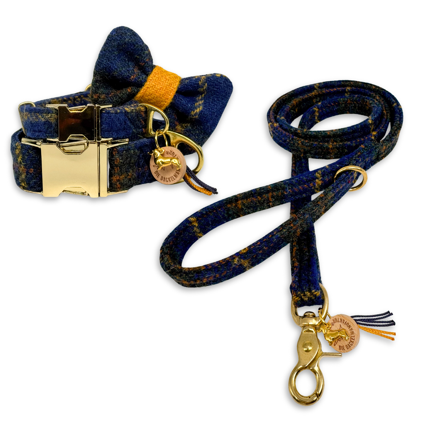 RUBY in My Perfect Sunday - Harris Tweed® Hundeleine ca. 1,30m