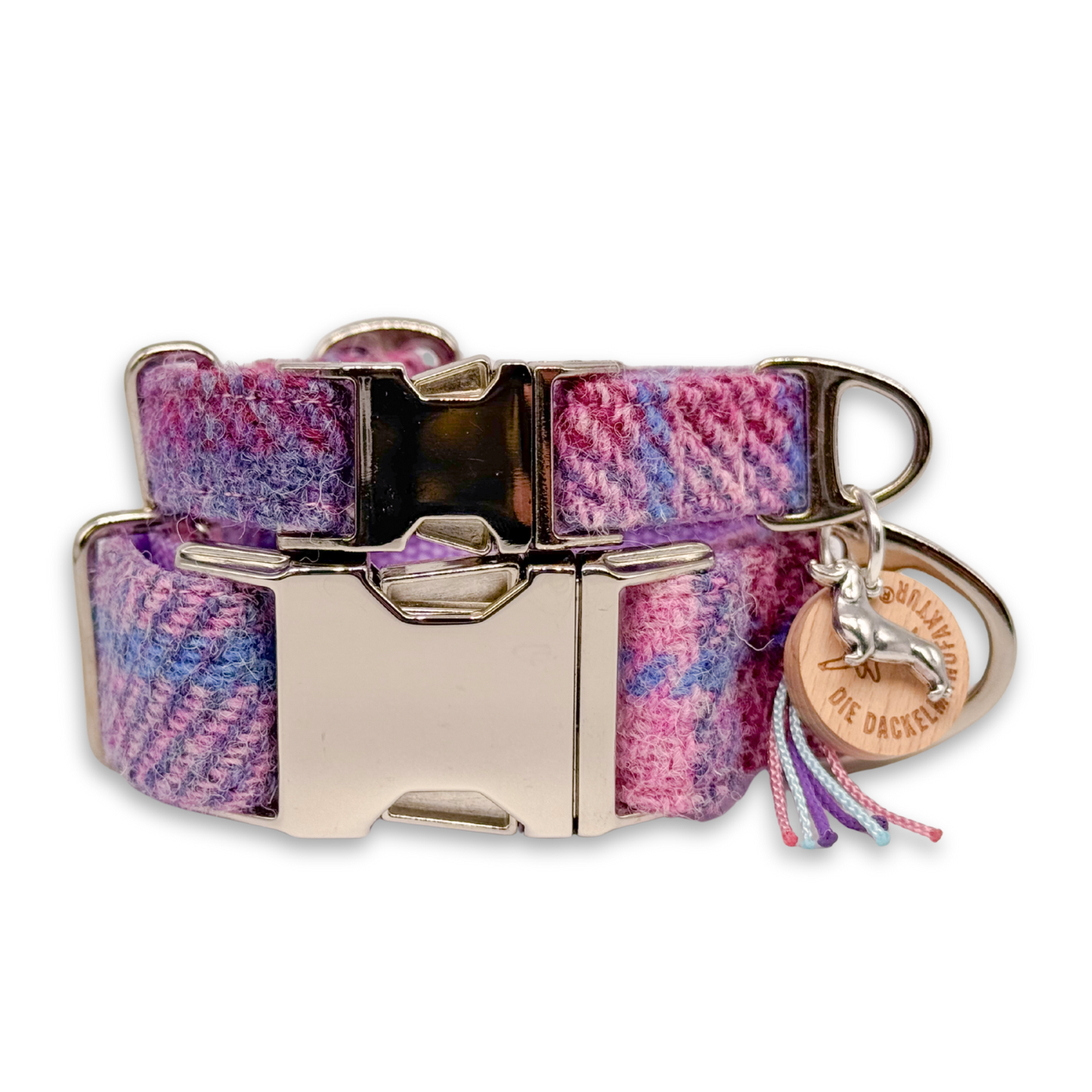 GRETA in Nordic Bloom - Harris Tweed® Halsband