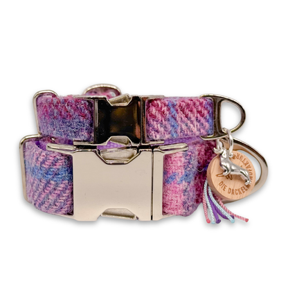 GRETA in Nordic Bloom - Harris Tweed® Halsband