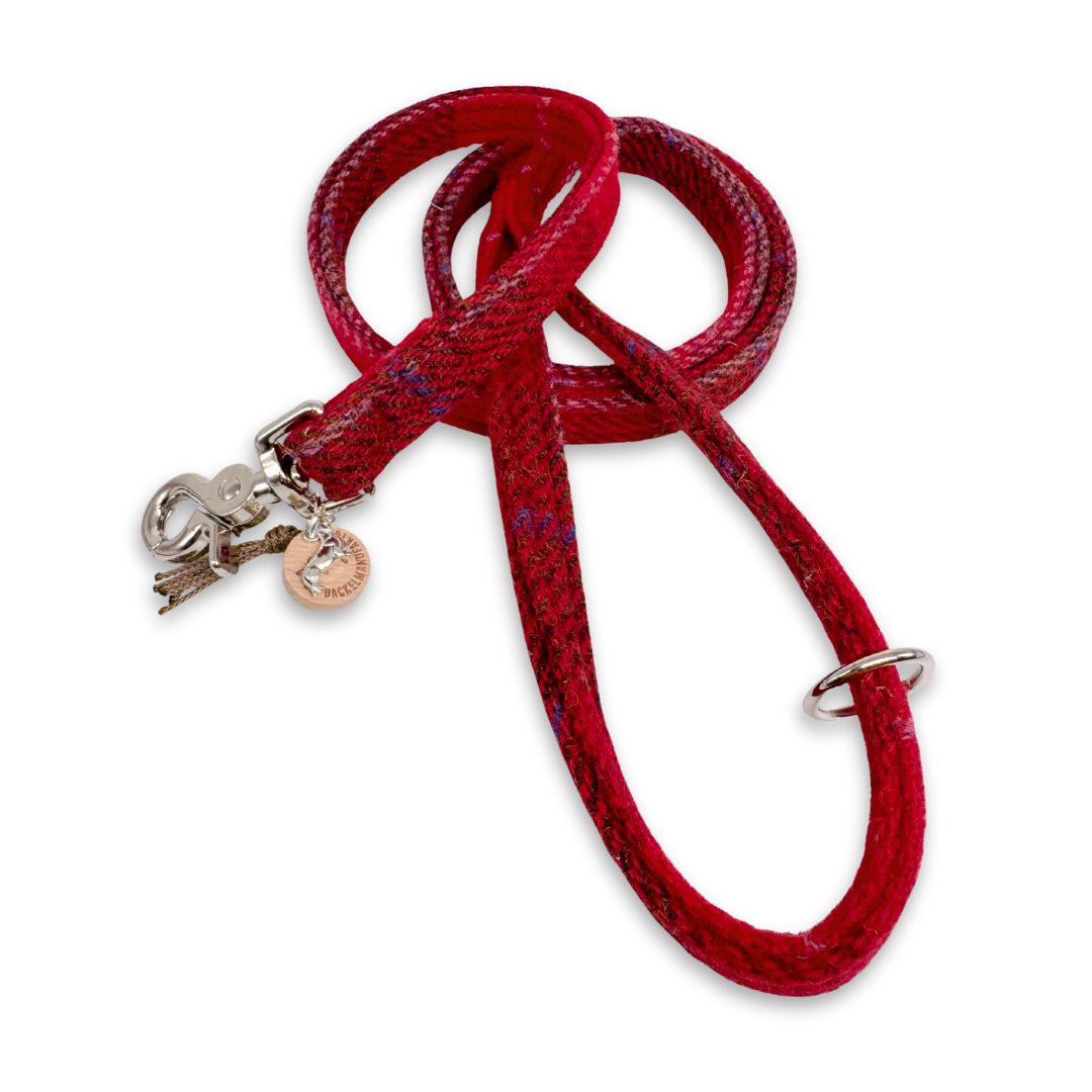 FLOCKE in Kaminfeuer - Harris Tweed® Halsband-Set mit Fliege