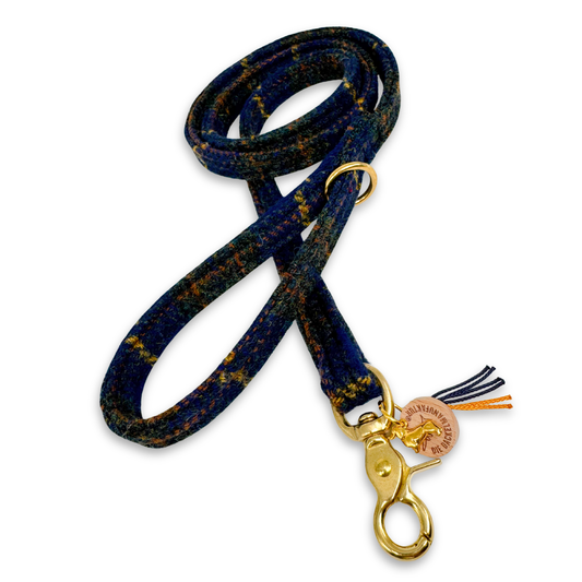 RUBY in My Perfect Sunday - Harris Tweed® Hundeleine ca. 1,30m