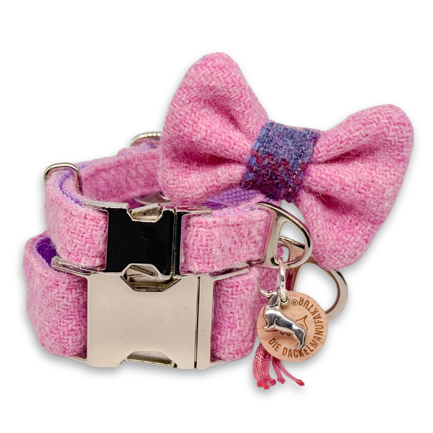 THEO in Autumn Rose - Harris Tweed® Halsband-Set mit Fliege