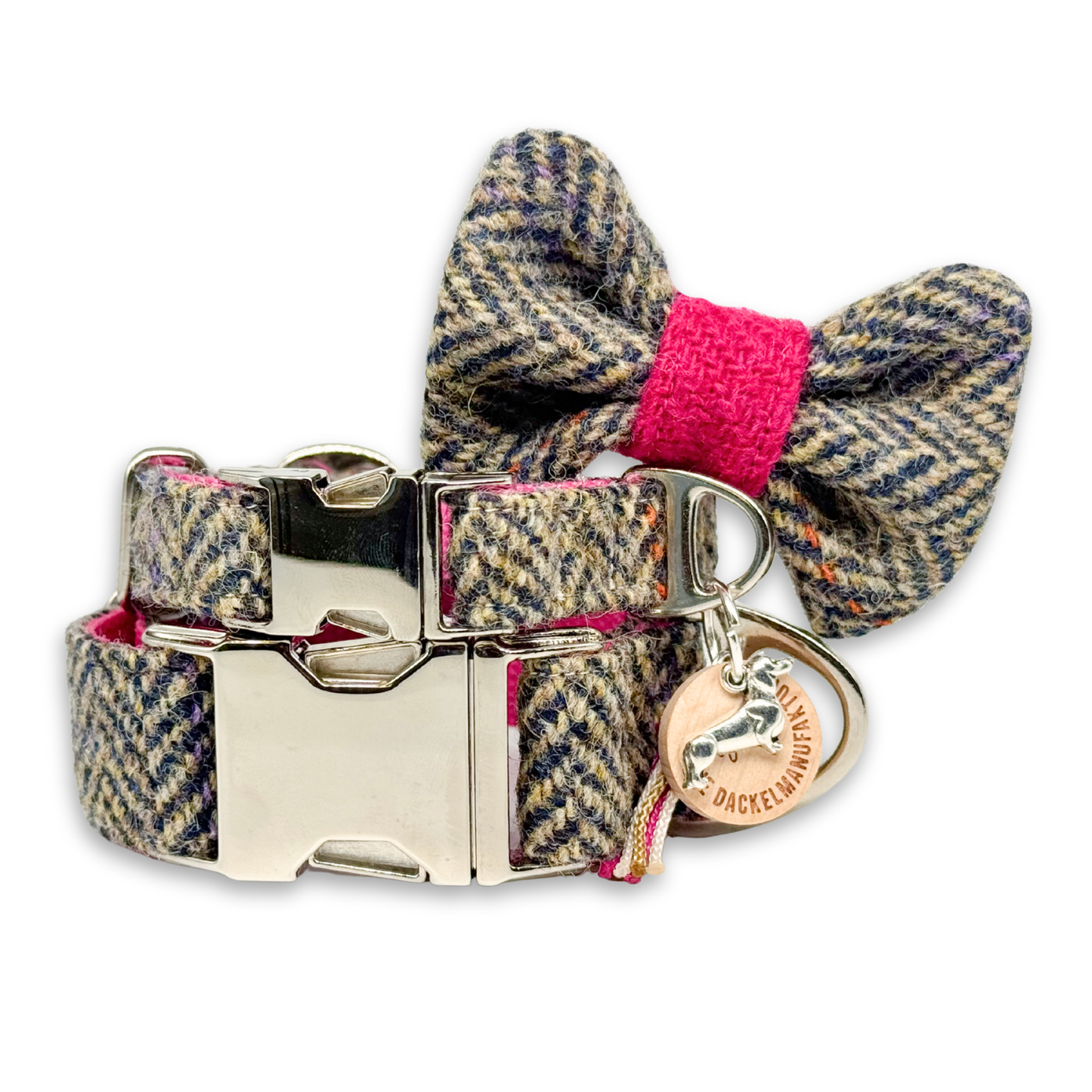 ALMA in Zermatt - Harris Tweed® Halsband-Set mit Fliege