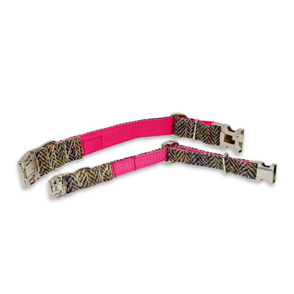 ALMA in Zermatt - Harris Tweed® Halsband-Set mit Fliege