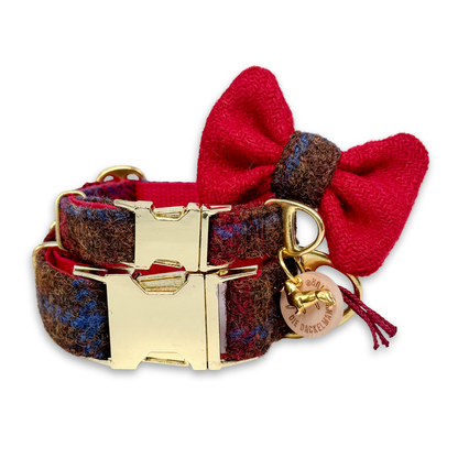 HUGO in Rednose Rudolph - Harris Tweed® Halsband-Set mit Fliege